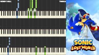 Sonic Lost World  Windy Hill Zone 1  Awesome for Piano [upl. by Naie900]