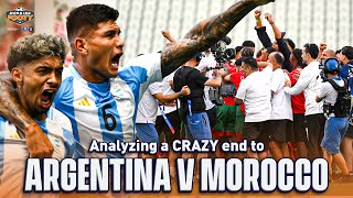 Breaking down the CRAZY ending of Argentina vs Morocco at Paris 2024  Morning Footy [upl. by Ranee]