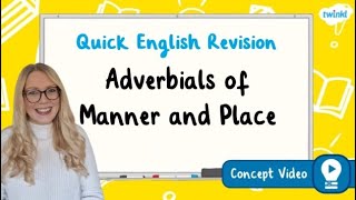 What Are Adverbials of Manner and Place  KS2 English Concept for Kids [upl. by Sorips768]