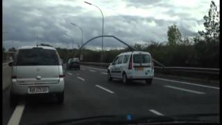 Accident sur lA3 luxembourgeoise vidéo Mobile Reporter [upl. by Gordan]