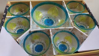 glass bowl set । काचेचे बाउल सेट । homerecipestips [upl. by Middle]