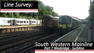 South Westen Main Line Part 7 Weybridge to Surbiton [upl. by Carlson]