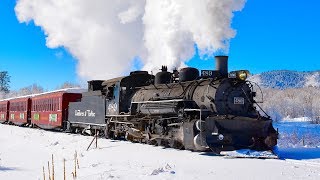 Winter STEAM TRAIN Cumbres amp Toltec Scenic [upl. by Essyla]