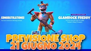 PREVISIONE SHOP 21 GIUGNO NEGOZIO OGGETTI DI OGGI 20 GIUGNO FORTNITE LEAKS DOMANI [upl. by Pearce]