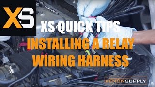 XS HID Quick Tips Installing an HID Relay Wiring Harness [upl. by Eki]