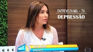 Entrevista Sofia Bauer  MG TV  Depressão [upl. by Atrice]