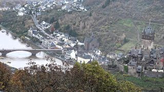 Hochwasser an der Mosel die Pegelstände bei Cochem steigen 16112023 [upl. by Braunstein]