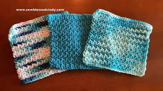 How to Make a Crocheted Dishcloth  Step by Step Tutorial [upl. by Fanestil490]