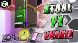 XTOOL F1 InDepth Setup Guide Material Settings Creative Space Fixtures Templates and Review [upl. by Yung]