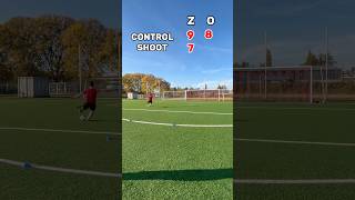 Ball control Vs Shoot⁉️⚽️🔥 soccer sports shorts [upl. by Tai]