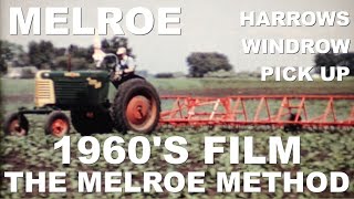 1960s Melroe Film The Melroe Method Harrows Pick Up Attachments [upl. by Esidarap]