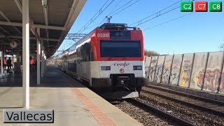 Cercanías Madrid  Vallecas C2  C7  C8  Renfe 446  450  2015 [upl. by Sandy111]