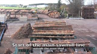 Secondary Economic Activity Gordons Sawmill Nairn Scotland Part 1 [upl. by Bluma]