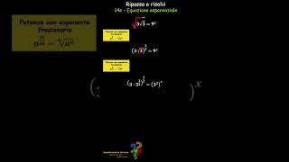 14es Equazione esponenziale e radicali mathstrick maths exponential algebra shorts [upl. by Errot]