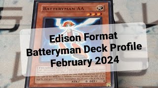 Edison Format Batteryman Deck Profile February 2024 [upl. by Ozneral]