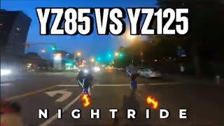 YZ85 VS YZ125 wheelie battle [upl. by Anifad275]