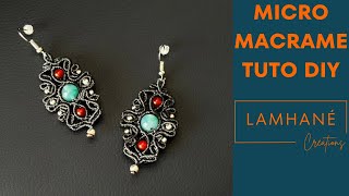 Tuto MicroMacramé DIY  Boucles dOreilles quotLisonquot [upl. by Calise]