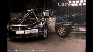 Nissan Altima  2013  Side Crash Test  NHTSA High Speed Camera  CrashNet1 [upl. by Nuhsal]