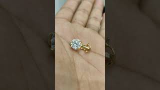 Moissanite Diamond clipon Earrings by chokerset 9810038632 [upl. by Rehpatsirhc]