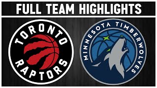 Toronto Raptors vs Minnesota Timberwolves  Nov 21 2024 [upl. by Kristoforo673]