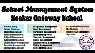 School Management System Seeker Gateway Open Source Full ERP [upl. by Farman]