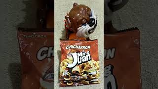 Dont take my favorite snack Chicharron ni mang juan with chili maddog shorts asmr trend games [upl. by Jennine]