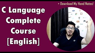 C Language Tutorial for Beginners With Notes 🔥 [upl. by Abie]