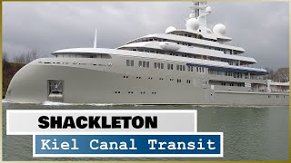 Explorer Yacht SHACKLETON transits Kiel Canal [upl. by Glantz]