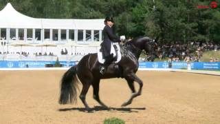 Dorothee Schneider und Sammy Davis jr in der Grand Prix Kür auf der Pferd International München [upl. by Nertie611]