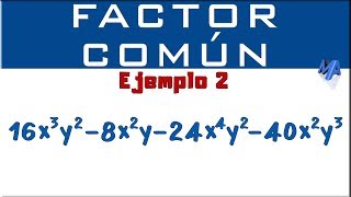 Factorización por Factor Común  Método 2 Ejemplo 2 [upl. by Tnahsin492]