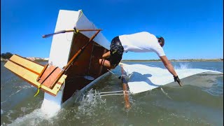 Capsize Test in Strong Wind [upl. by Nohsyt102]