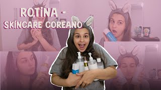 SKINCARE COREANA  MINHA ROTINA [upl. by Atined]