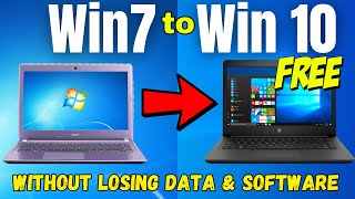 How To Upgrade From Windows 7 to Windows 10 For Free in 2024 without Media Creation Tool [upl. by Ahsienak770]