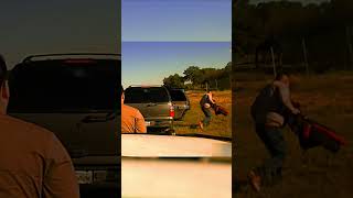 Illegal Immigrants Run From DPS Trooper [upl. by Annoynek]