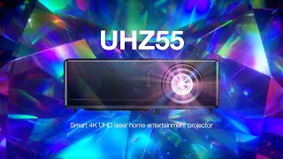 Optoma UHZ55 Smart 4K UHD Laser Home Projector [upl. by Puna]