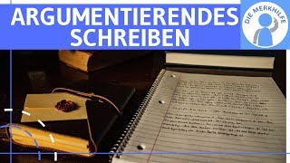 Materialgestütztes Schreiben eines argumentierendes Textes  Kommentar Essay etc verfassen [upl. by Beker]