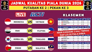 Jadwal Kualifikasi Piala Dunia 2026 Pekan ke 3  Indonesia vs Vietnam  Kualifikasi Piala Dunia [upl. by Chladek]