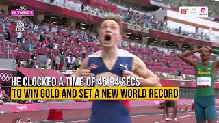 Karsten Warholm shatters 400m hurdles world record in Tokyo  Olympics  JioCinema amp Sports18 [upl. by Allerim]