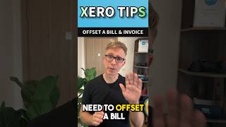 Offset a Bill amp Invoice in Xero shorts [upl. by Bondy778]