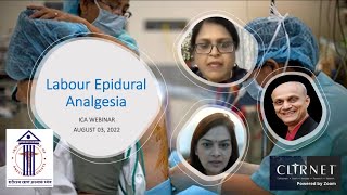 Labour epidural analgesia  ICA Webinar  108 [upl. by Akilam]