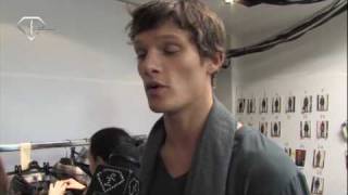 FashionTV  FTVcom  MILAN MEN Fall  Winter 10  11  ERMANNO SCERVINO BACKSTAGE [upl. by Plante]