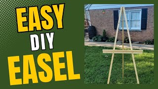 How to Build Your Own Wood EaselUnder 5 [upl. by Byrann260]