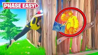 EVERY Fortnite phase exploit🤫 GO THROUGH ANY WALL [upl. by Morice]