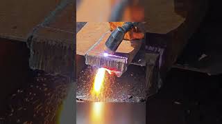 Plasma cutting machine with builtin air pump [upl. by Nelyak]