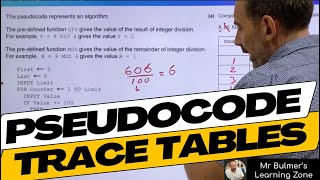 Trace Tables using Test Data with Pseudocode Algorithms  StepbyStep Lesson from the Classroom [upl. by Nocaj]