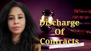 Discharge of Contracts  Corporate Law  Reema Baruah MCom LLB [upl. by Etnuad]