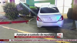 Asesinan a custodio de reportero en Baja California Sur [upl. by Aivan]