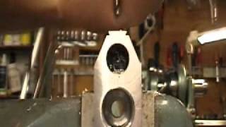 DIY airguns drilling the transfer port yt [upl. by Enyrhtak]