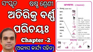 6th Class Sanskrit Barna Parichaya Chapter 2  Class 6 Sanskrit Chapter 2  अतिरिक्त वर्ण परिचय [upl. by Latterll]