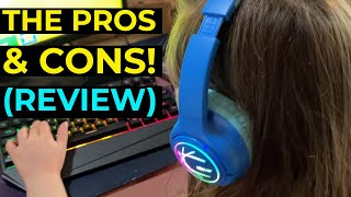 iCLever Wireless Kids Headphones REVIEW Limited Max Volume and RGB Effect [upl. by Simmons298]